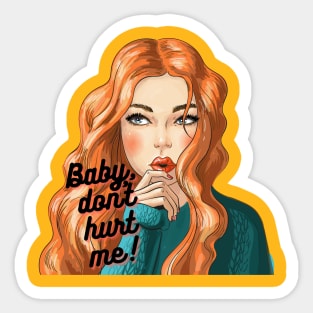 Pretty woman. Sticker